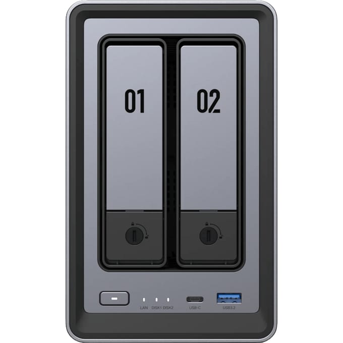 UGREEN NASync DXP2800 - NAS-server - 2-Bay - 0TB opslag - 8GB DDR5