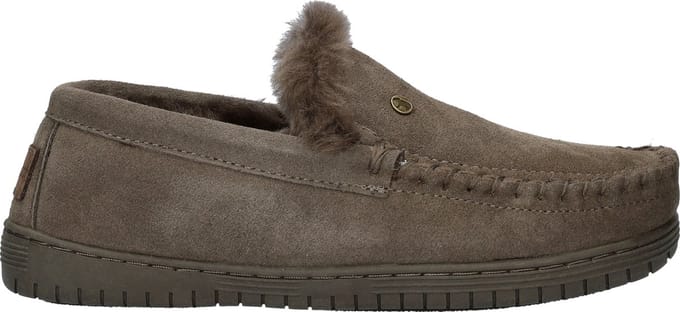 Warmbat Grizzly Suede Heren Sloffen - Grijs