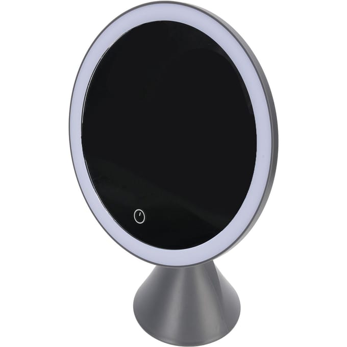 Miroir de Maquillage Lumineux 23cm 3 Températures de Couleur Gradation Continue Sans Fil LED Miroir de Vanité pour white