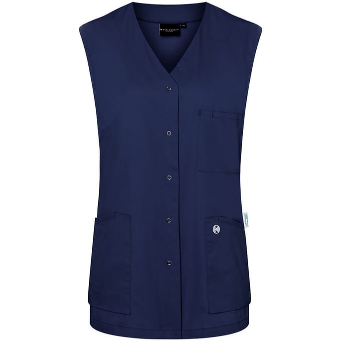 Karlowsky Dames/Dames Essential mouwloze werktuniek (Marine)