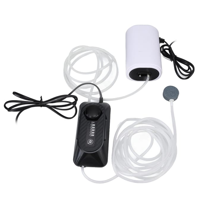 Aquarium Ozonator Verstelbare Waterzuiverende Mini Aquarium Ozon Generator voor Geur Algen Verwijderen white