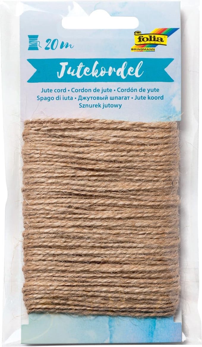 Touw jute folia 20 meter naturel | 6 stuks