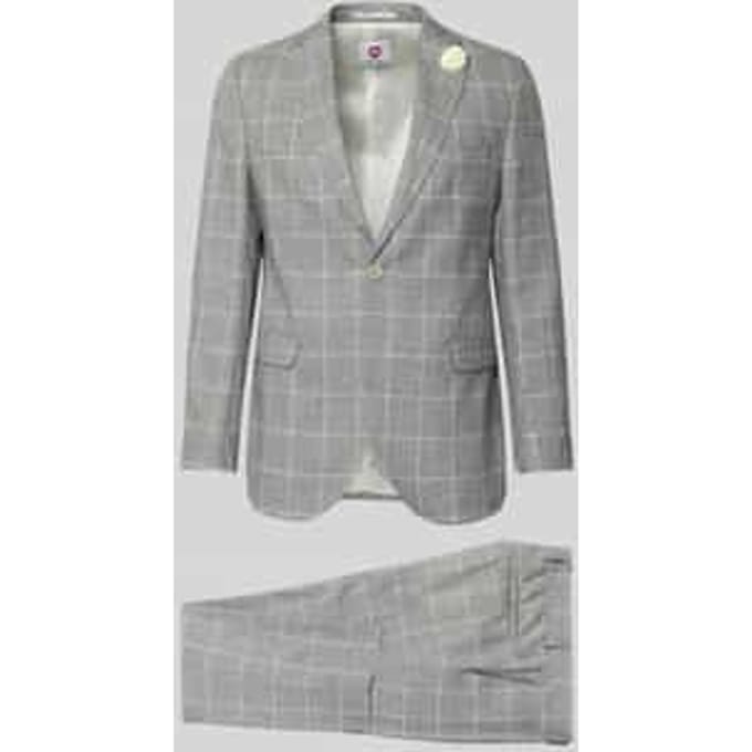 Slim fit pak met 2-knoops colbert model 'Paul/Paco'
