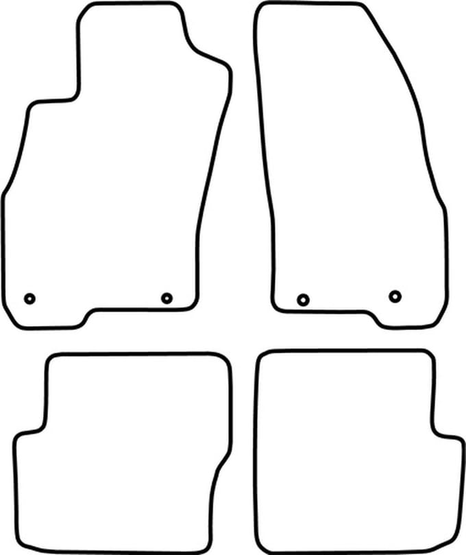 Mattenset Fiat Punto Evo - 3 deurs
