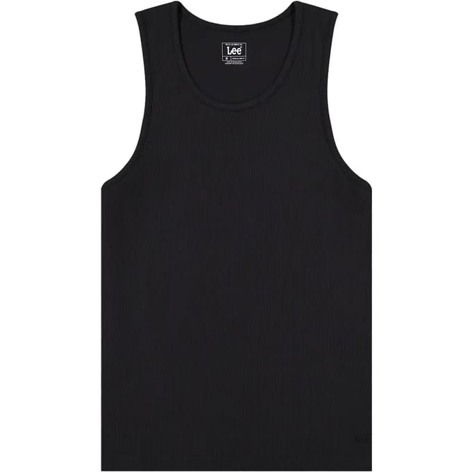 Lee 112376486 Mouwloos T-shirt Zwart L Man