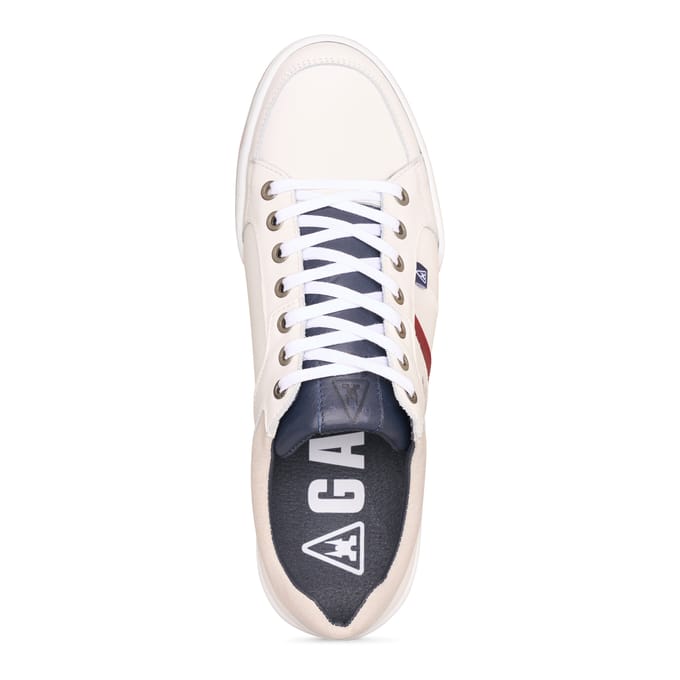 Gaastra - Heren Sneakers Milan Wit/Rood - Wit - Maat 44