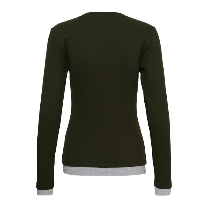 Dames-T-shirt met lange mouwen KAFFE Yellina
