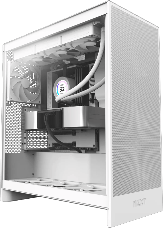 NZXT H7 Flow (2024) - All White - Case - Miditower - Wit