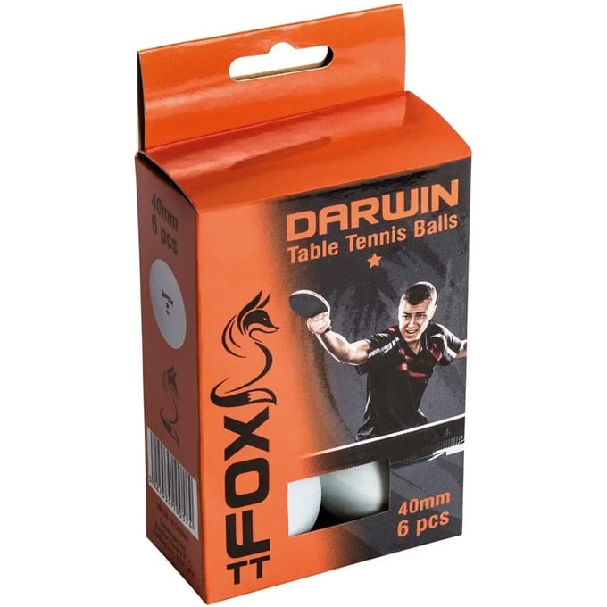 Tafeltennisbal Fox TT Darwin 1 Star (x6)