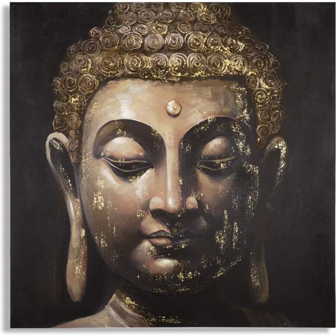 Wanddecoratie schilderij op doek Mauro Ferretti Buddha B