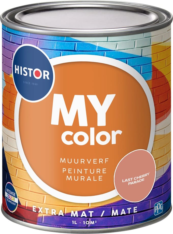 Histor MY Color Muurverf Extra Mat - Reinigbaar - Extra Dekkend - 2.5L - Last Cherry Parade - Rood
