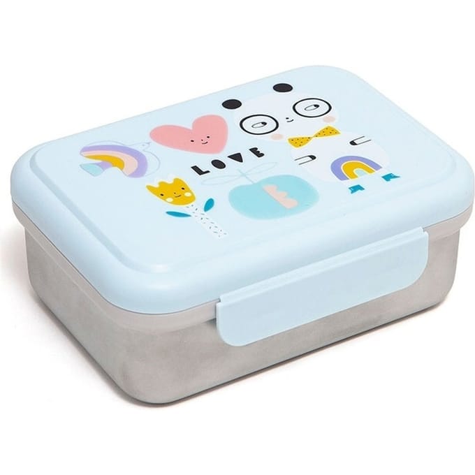 Petit Monkey broodtrommel RVS panda love