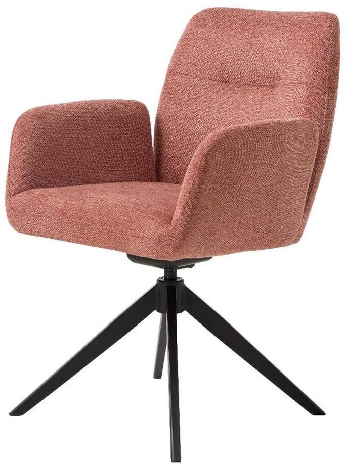 Nordic Home - Roxanne draaibare eetkamerstoel - rose