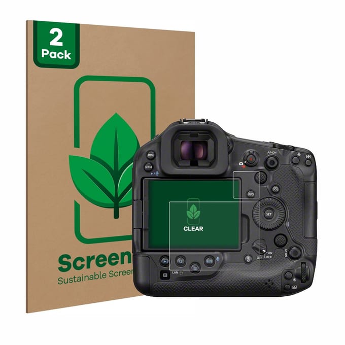 2 Stuks Screenprotector voor Canon EOS R1 - Hoogwaardige Beschermfolie transparant