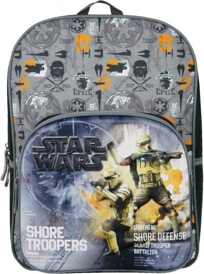 STAR WARS Rugzak Rugtas School Tas 6-12 Jaar Grijs