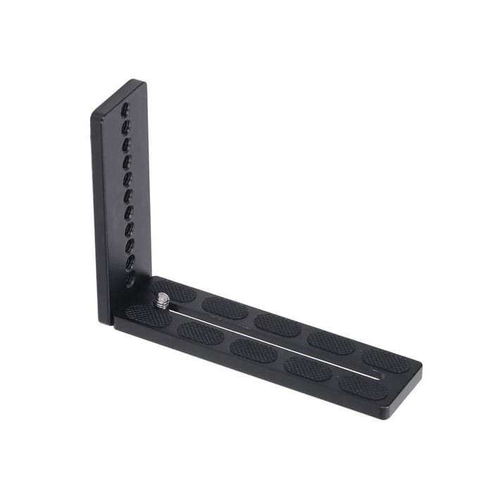 Verticale Camera Snelkoppelingsplaat Aluminiumlegering L-vormige Standaard Met 1/4 Schroefgat gray