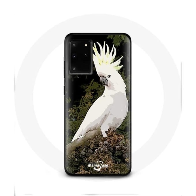 Coque - Cacatoes - Samsung Galaxy S11 Plus - Souple - Blanc - Perroquets blanc
