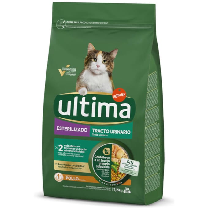 1,5kg Ultima Cat Sterilised Urinary Kip droogvoer voor katten