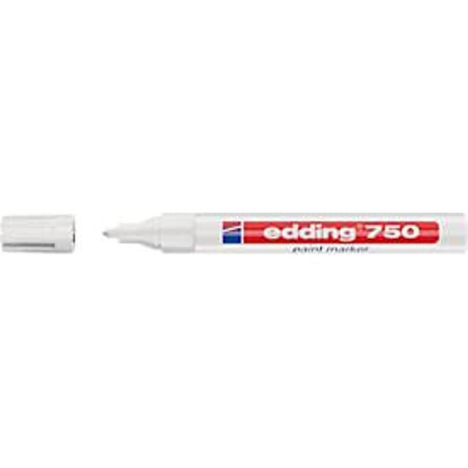 Viltstift edding 750 lak rond 2-4mm wit | 1 stuk