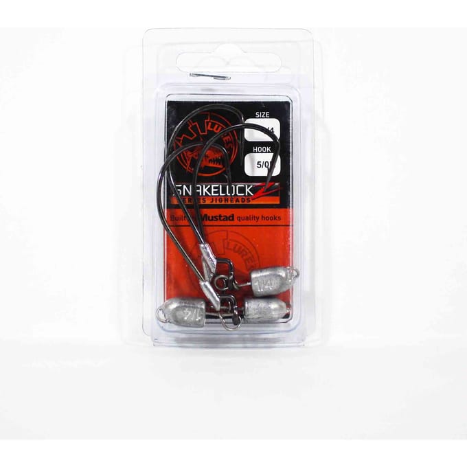 Tackle Tactics TT SnakelockZ jigkop 1/4 oz 5/0 XH 3/pak (6689)