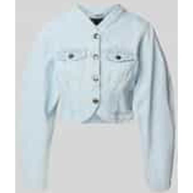 Kort jeansjack met knoopsluiting