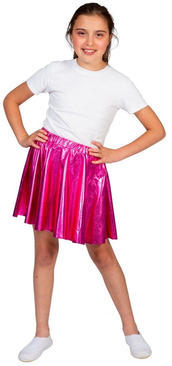 Disco Rok Folie Roze Kind (one size)