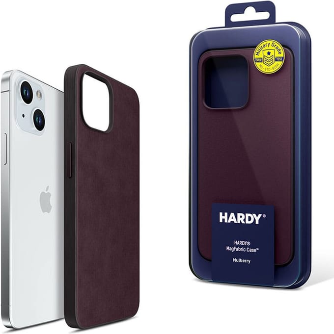 3mk HARDY MagFabric Bessen Telefoonhoesje voor Apple iPhone 15
