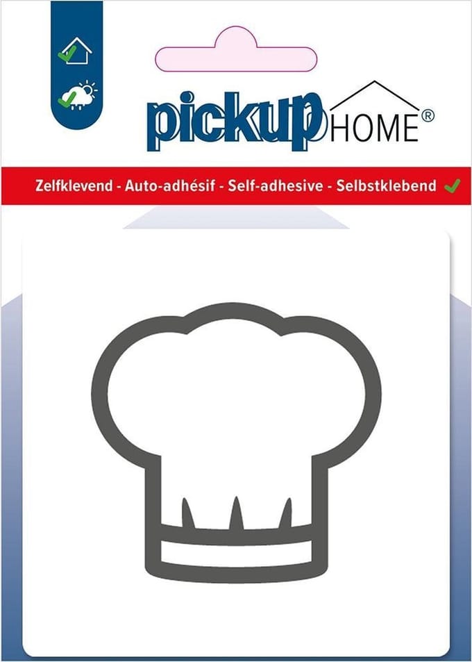 Pickup Keuken wit - 90x90 mm Pictogram Route Acryl