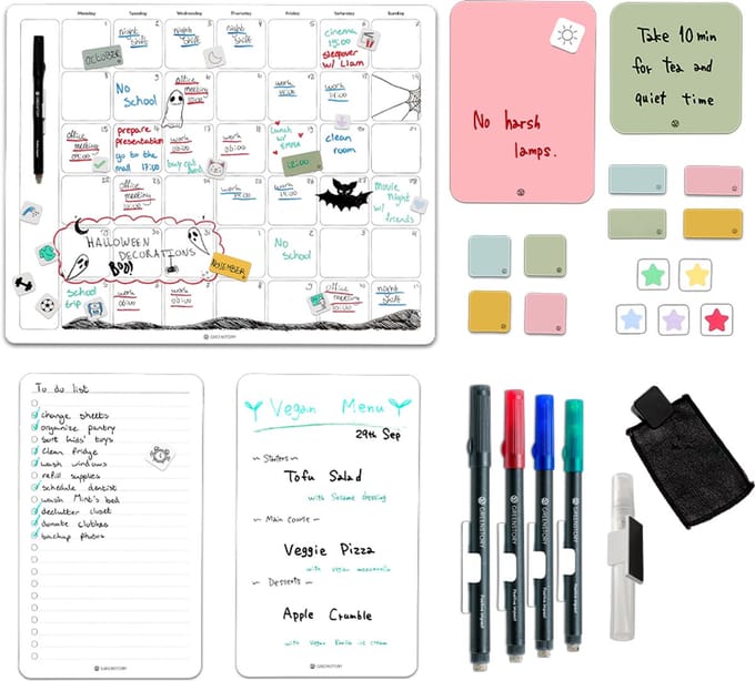 GreenStory - Duo Package - Zelfklevend - Wit - Sticky Whiteboard