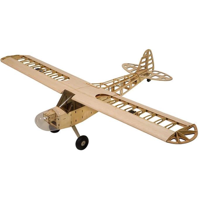 Dancing Wings Hobby S0801 Balsa Wood RC Vliegtuig 1.2M Piper Cub J-3 Afstandsbediening Vliegtuig KIT