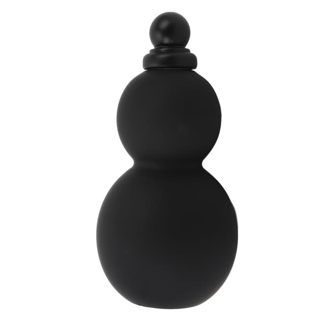Bouteille d'eau en forme de gourde PCTG 800 ml, style rétro chinois, portable, pour le sport, avec sangle noir