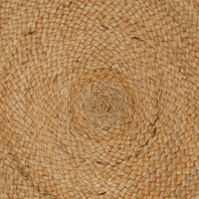 vidaXL - Vloerkleden - Naturel - Ø - 120 - cm - Jute