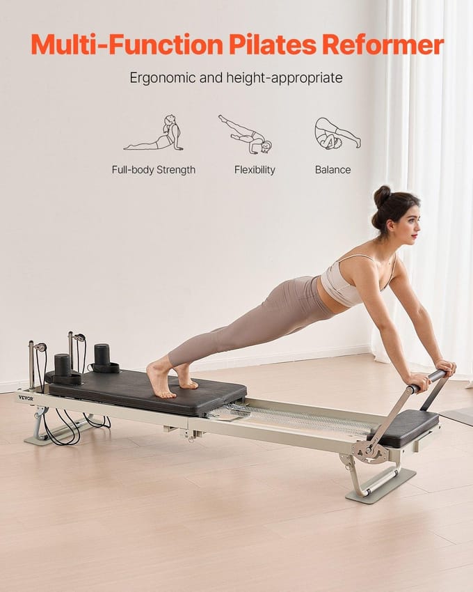 Opvouwbare Pilates Reformer Pilates Machine Home Gym Trainingsapparatuur