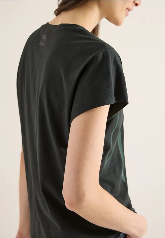 Shirt met ronde hals en frontprint