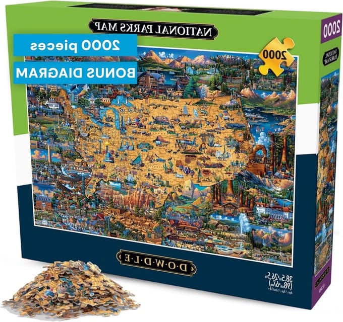Legpuzzel - Kaartpuzzel - Ontspanning thuis - Grote poster - 2000 stukjes - Meerkleurig