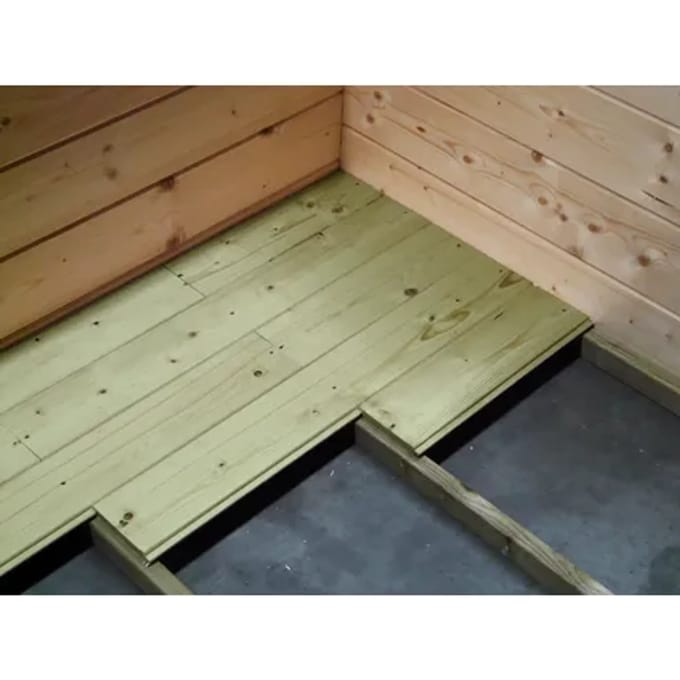 Solid Tuinhuisvloer ‘s8522-1’ Hout 7,5m²