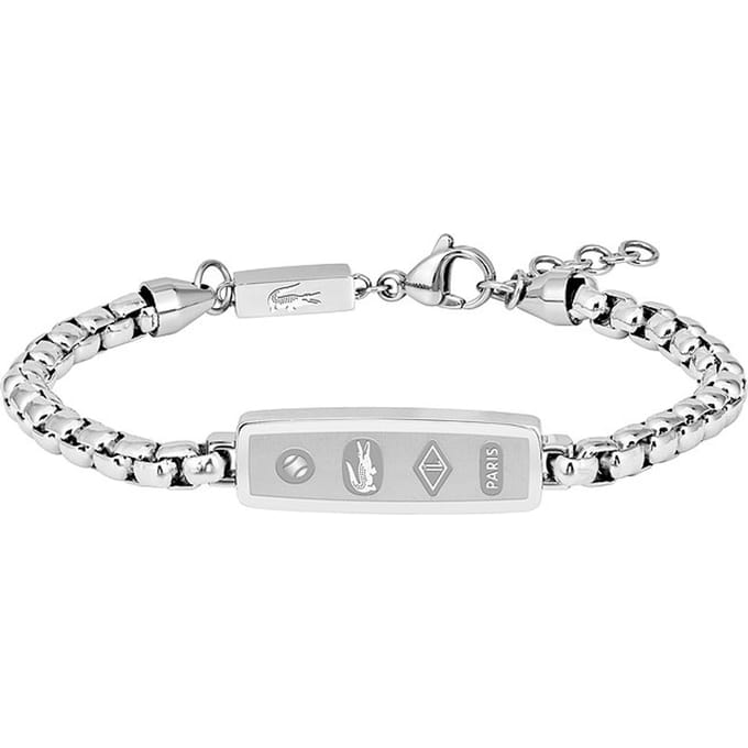 Lacoste - 2040538 - Armband - Heren - zilver - 20+3cm - CLASSIC
