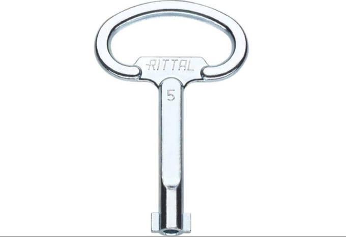 Rittal SZ 2531.000 Schakelkast sleutel Dubbele baard Staal Zwart 1 stuk(s)