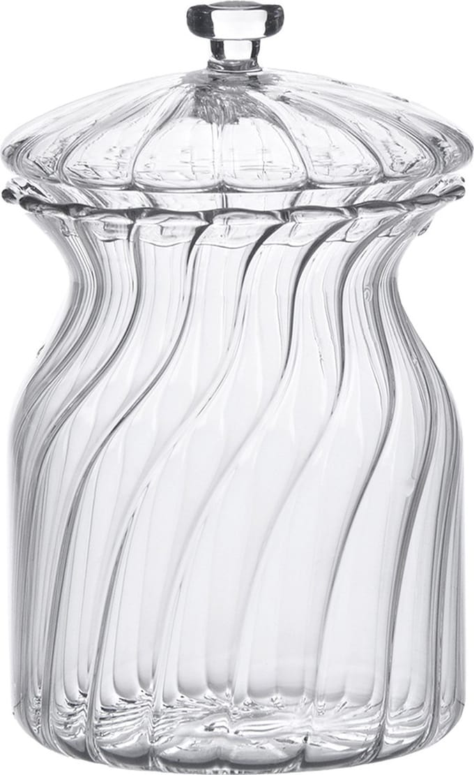 Clayre & Eef Voorraadpot Deksel Ø 9x15 cm Glas