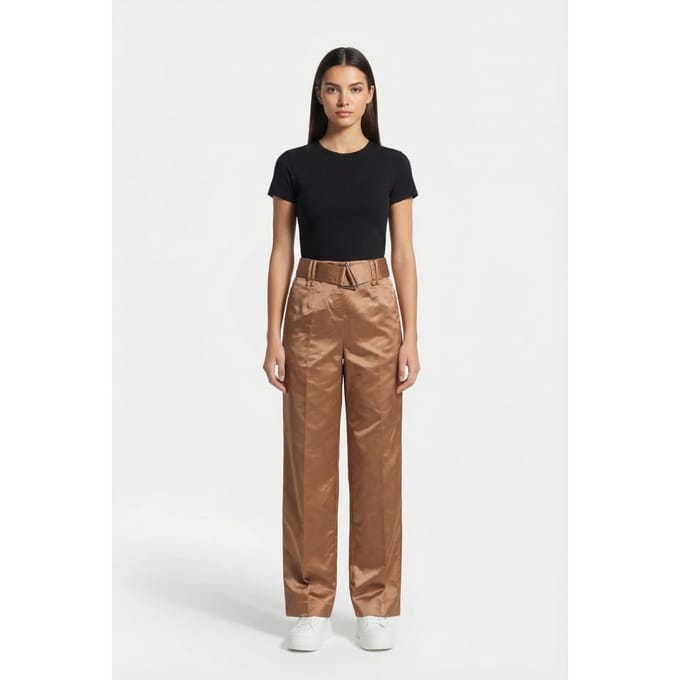 IRO Paris Benito Bronze Maat: 40 | Straight Broeken Outlet | Dames | Beige