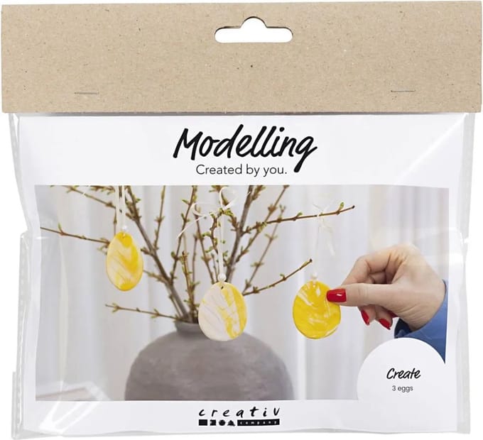 CC Mini Hobbyset Boetseren Ei Lichtgeel Pastelkleuren