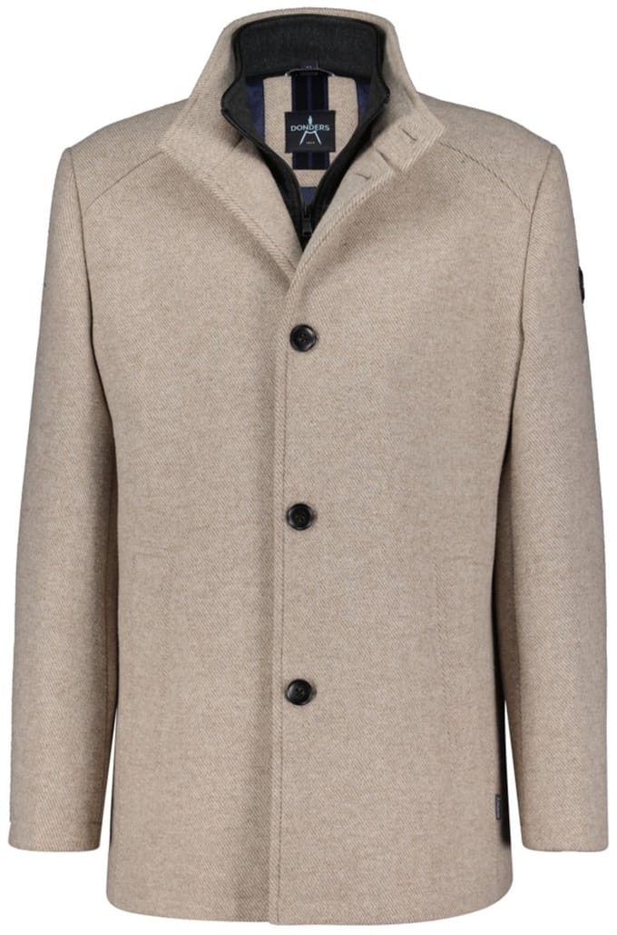 Donders 1860 - Winterjas - Heren - 2XL-56 - Beige - Wol - 21807.3