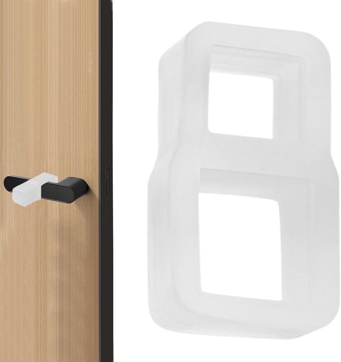 Deurstopper - Muur beschermer - Stil slapen - Zachte demping - 5x3x3 cm - Transparant