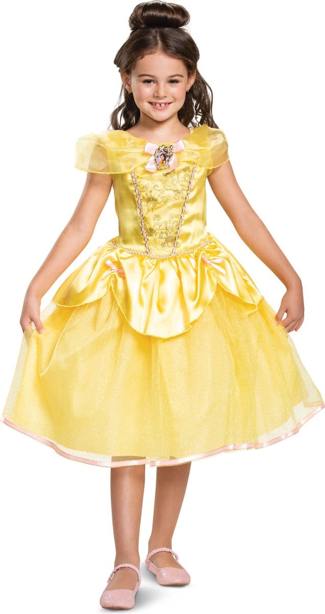 DISNEY Prinses - BEAUTY & THE BEAST, Belle Deluxe , Maat S (5 - 6 jaar), Meisjes