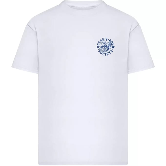 Mister Tee - Oceans Gold Oversize Heren Tshirt - M - Wit