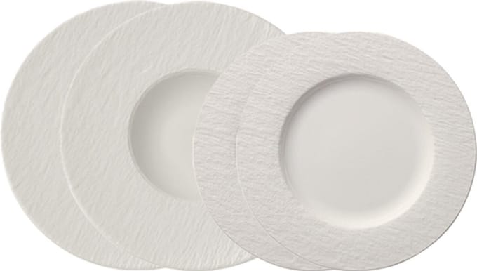 Teller-Set Manufacture Rock Set van 4