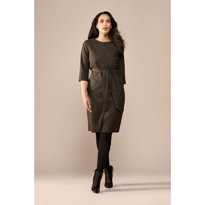 Ziana Lurex Jurk Bruin