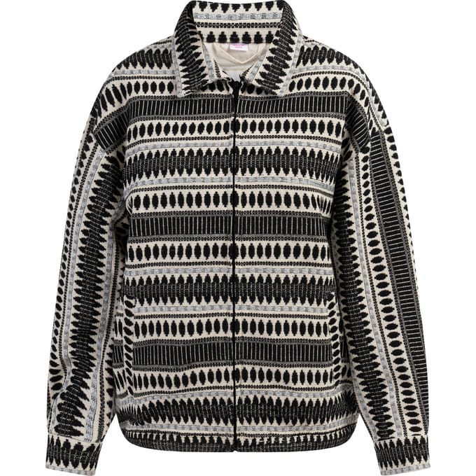 IZIA Oversized blouson Dames zwart en wit