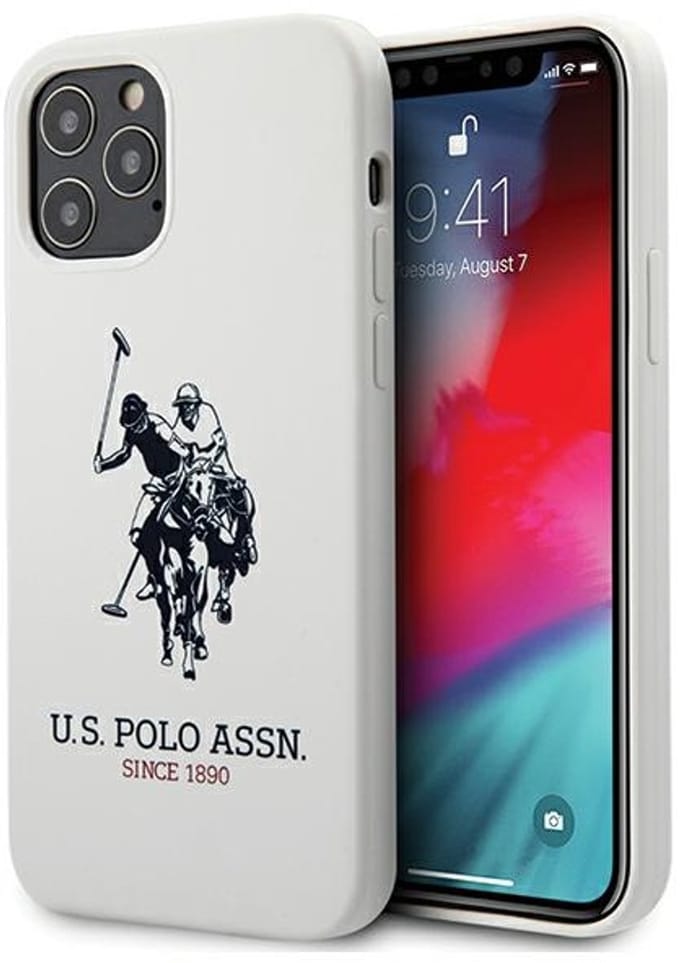 U.S. Polo Assn. Silicone Collection - Telefoonhoesje - Wit - iPhone 12 Pro Max - Luxe Siliconen