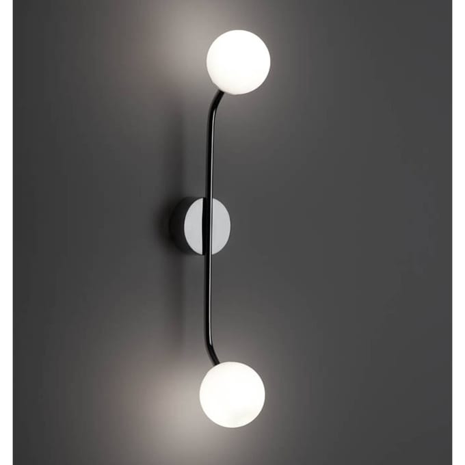 Decor Walther PEP wandlamp, 2-lamps, zwart